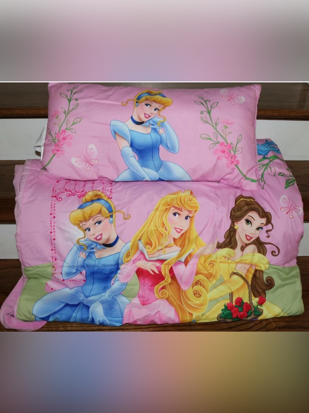 Disney Princess Sleeping Bag and Matching Pillow